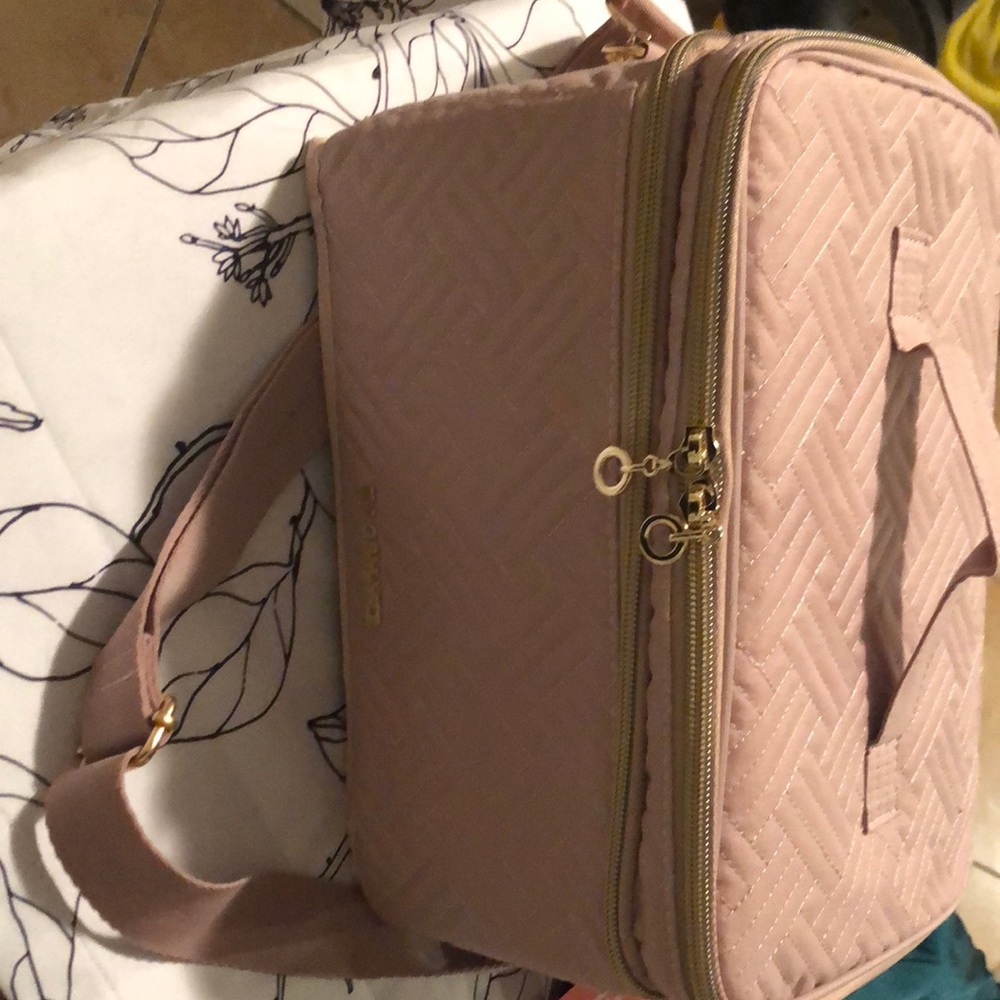 Large Makeup Bag, Double Layer Cosmetic Bag Travel Makeup Case Or
